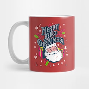 Merry Retro Christmas Mug